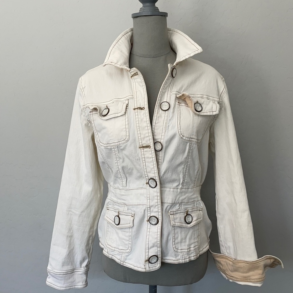 Faded Glory Stretch Denim Jacket Fitted